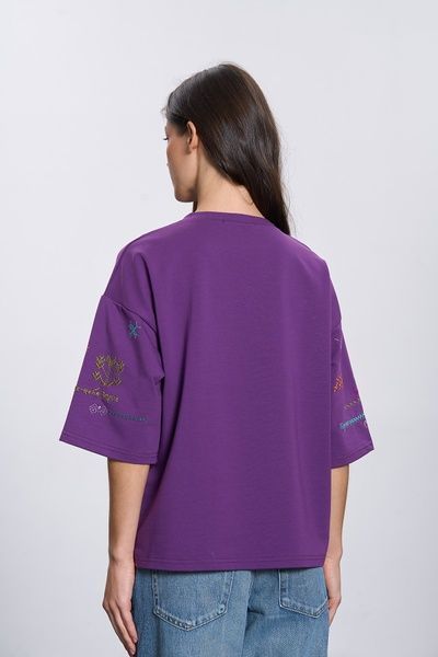 Футболка-оберіг (13, XS-S, Royal Violet, бордовий) RM4316-26DF*-*3804 фото від українського бренду RicaMare