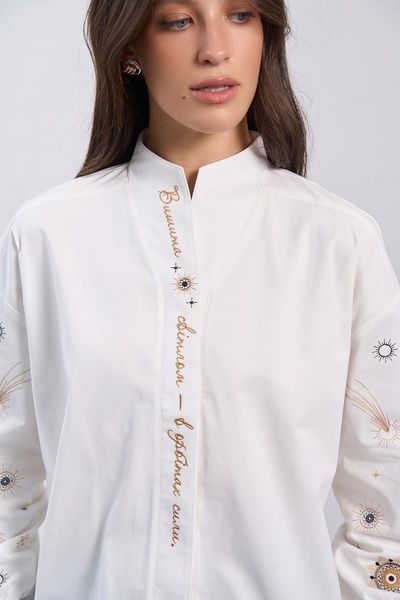 Сорочка Орбіти сили (10, S, white, білий) RM4362-26DB*-*3774 фото від українського бренду RicaMare