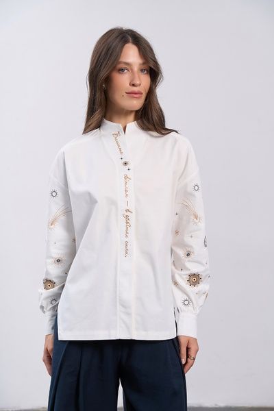 Сорочка Орбіти сили (10, S, white, білий) RM4362-26DB*-*3774 фото від українського бренду RicaMare