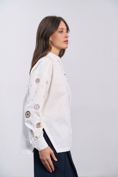 Сорочка Орбіти сили (10, S, white, білий) RM4362-26DB*-*3774 фото від українського бренду RicaMare