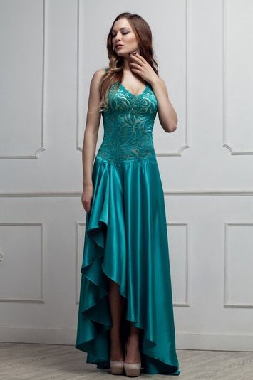 Ошатне плаття на випускний (5, S, Turquoise, бірюзовий) RM193-15VP*-*2202 фото від українського бренду RicaMare