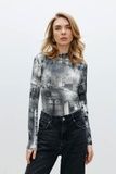 Боді з довгим рукавом Мегаполіс (9, XS, Megapolis grey, сірий) RM4182-24DF*-*199 фото від українського бренду RicaMare
