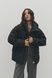 Жіночий пуховик з капюшоном (11, S-M, Dark anthracite, чорний) RM4211-24DJ*-*3006 фото від українського бренду RicaMare