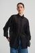 Сорочка жіноча подовжена з вишивкою на кишенях (1, L, Black embroidery, чорний) RM4280-25DB*-*3227 фото 1