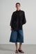 Сорочка жіноча подовжена з вишивкою на кишенях (1, L, Black embroidery, чорний) RM4280-25DB*-*3227 фото 2