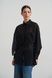 Сорочка жіноча подовжена з вишивкою на кишенях (1, L, Black embroidery, чорний) RM4280-25DB*-*3227 фото 5