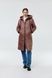Довга жіноча куртка (11, S, cappuccino, бежевий) RM4156-23DJ*-*657 фото від українського бренду RicaMare