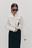 Щільна сорочка з вишивкою (10, XL, Milk, молочний) RM4214-24DB*-*121 фото від українського бренду RicaMare
