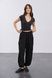Трикотажные штаны с накладными карманами (1, S, Classic black, чорний) RM4350-26DP*-*3683 фото от украинского бренда RicaMare