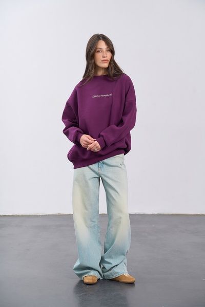 Світшот з вишивкою Світло всередині (11, S, Amaranth bloom, бордовий) RM4356-26DC*-*3670 фото від українського бренду RicaMare
