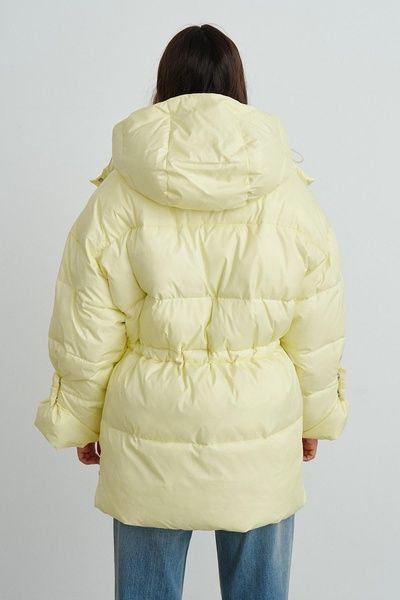 Зимова жіноча куртка екопух (11, S, Lemon icecream, жовтий) RM4301-25DJ*-*3266 фото від українського бренду RicaMare