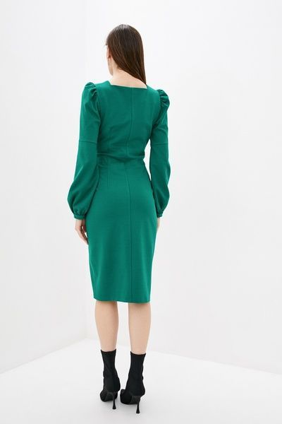 Коктейльна сукня-футляр міді (12, S, Emerald, зелений) RM2369-21VP*-*2006 фото від українського бренду RicaMare