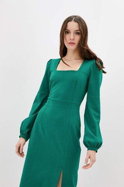 Коктейльна сукня-футляр міді (12, S, Emerald, зелений) RM2369-21VP*-*2006 фото від українського бренду RicaMare