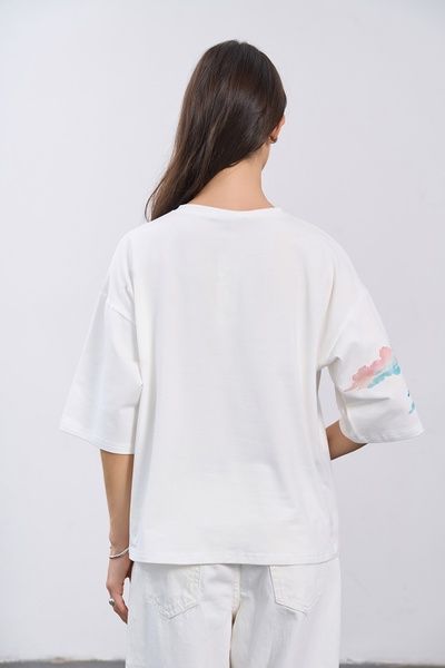 Футболка Follow the Light (10, XS-S, Milk, молочний) RM4318-26DF*-*3600 фото від українського бренду RicaMare