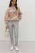 Женские трикотажные брюки с добавлением шерсти (12, S, Pearl grey, сірий) RM4221-25DP*-*263 фото от украинского бренда RicaMare