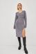 Сукня із зав'язками міді (2, S, Metallic grey, сірий) RM4039-22DD*-*2256 фото від українського бренду RicaMare