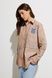 Женская рубашка Украинская Пава (5, L, Beige with blue, коричневий) RM4256-25DB*-*671 фото от украинского бренда RicaMare