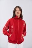 Олімпійка з вишивкою (2, S, Hibiscus red, червоний) RM4349-26DL*-*3623 фото від українського бренду RicaMare
