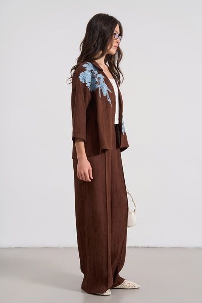 Костюм з аплікацією (11, S, Earth tones, коричневий) RM4313-26VS*-*3528 фото від українського бренду RicaMare
