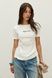 Футболка прилегающего силуэта (10, S, Milk, молочний) RM4291-25DB*-*2698 фото от украинского бренда RicaMare