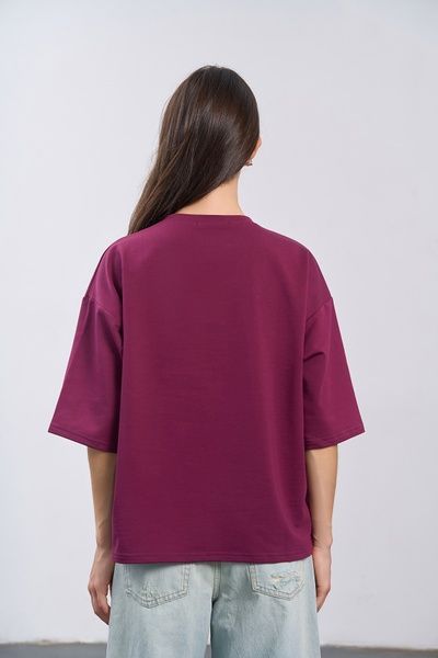 Футболка з вишивкою Світло всередині (11, XS-S, Festival fuchsia, бордовий) RM4357-26DF*-*3680 фото від українського бренду RicaMare