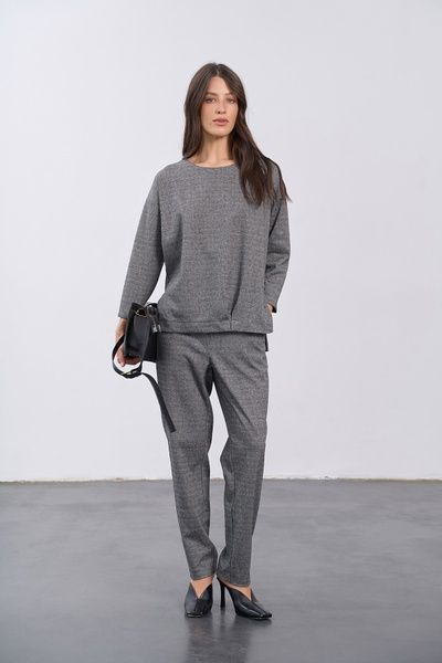 Утепленный женский костюм (9, M, Grey melange, сірий) RM4361-26DS*-*3745 фото от украинского бренда RicaMare
