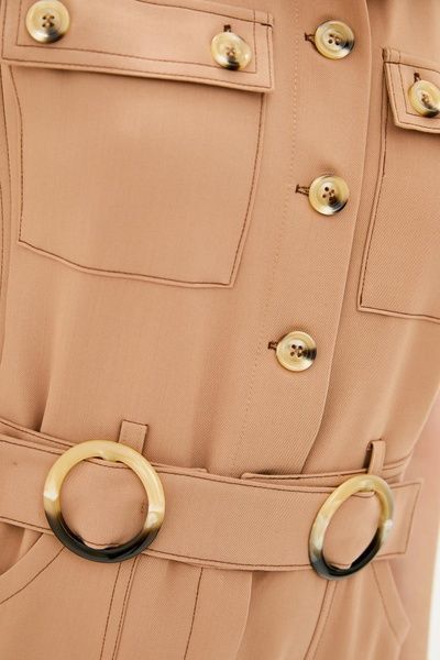 Стильний комбінезон із гудзиками (5, M (рост 175), sandstone, бежевий) RM2326-21DK*-*2106 фото від українського бренду RicaMare