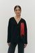 Теплий кардиган з брошкою (1, S-M, Black, чорний) RM4222-25DJ*-*681 фото від українського бренду RicaMare