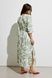 Летнее платье с принтом свободного кроя (7, S, Green leaves, зелений) RM4268-25DD*-*1559 фото 4