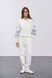Костюм з фактурного трикотажу з начосом (10, S, Icecream white, молочний) RM4345-26DS*-*3711 фото від українського бренду RicaMare