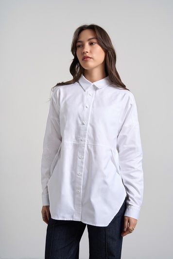 Сорочка з фігурними вирізами (10, S, white, білий) RM4335-26DB*-*3394 фото від українського бренду RicaMare