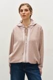 Женская кофта комбинированная (11, M-L, Powder, рожевий) RM4247-25DJ*-*717 фото от украинского бренда RicaMare