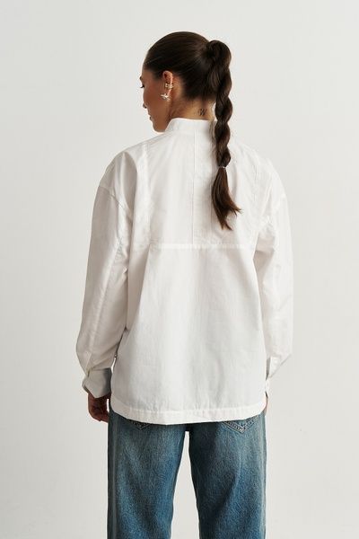 Рубашка с карманами и стойкой (10, S, Milk, молочний) RM4312-26DB*-*3553 фото от украинского бренда RicaMare