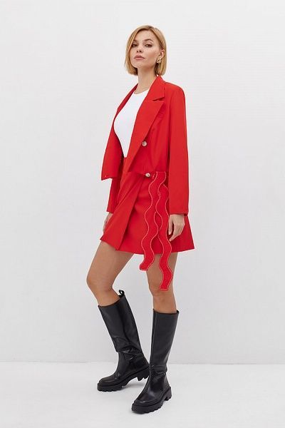 Жакет вкорочений (2, S, Red, червоний) RM4103-23DJ*-*3852 фото від українського бренду RicaMare