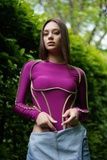 Боді з корсетними лініями (11, XS-S, Fuchsia, червоний) RM3075-22DF*-*2117 фото від українського бренду RicaMare