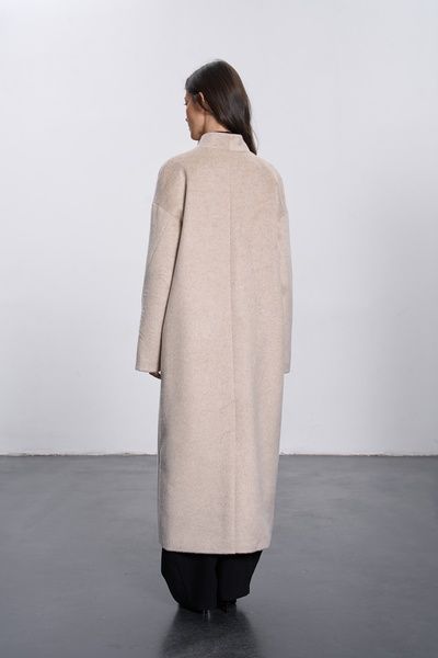 Жіноче пальто з коміром-стійкою (5, M, Beige, бежевий) RM4369-26DJ*-*3824 фото від українського бренду RicaMare