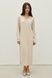 Тепла сукня з котонового трикотажу (13, S-M, Pale powder, бежевий) RM4298-25DD*-*2603 фото від українського бренду RicaMare