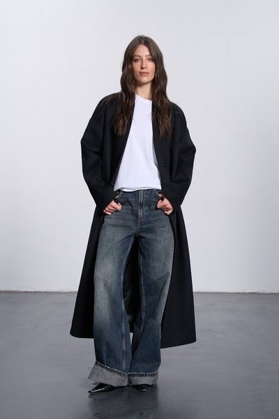 Жіноче пальто-халат (1, M, Black, чорний) RM4369-1-26DJ*-*3886 фото від українського бренду RicaMare