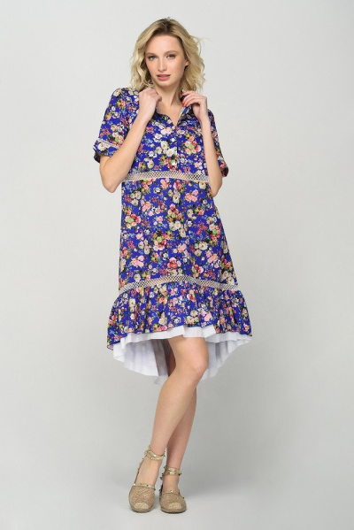 Літня сукня з квітковим принтом А-силуету
