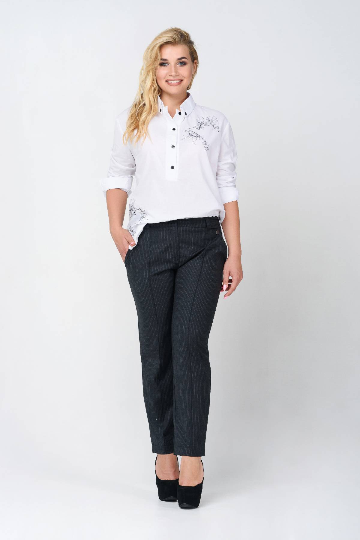 Mitt Refine generally Офісні жіночі штани великих розмірів | Купити в Інтернет-магазині RicaMare